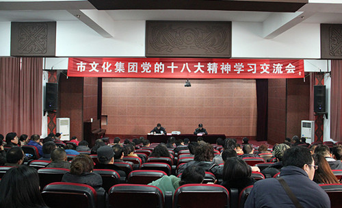 市文化集團(tuán)舉行黨的十八大精神學(xué)習(xí)交流會(huì)